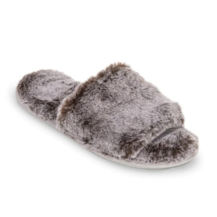 Furry Slippers - Gray - Image 2