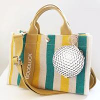 Golf Ball Keychain Bag Charm Zip Pouch - Image 3