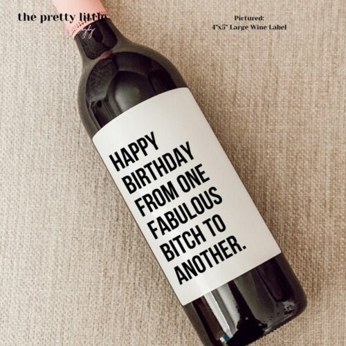 Happy Birthday Wine Label, BagMYGift