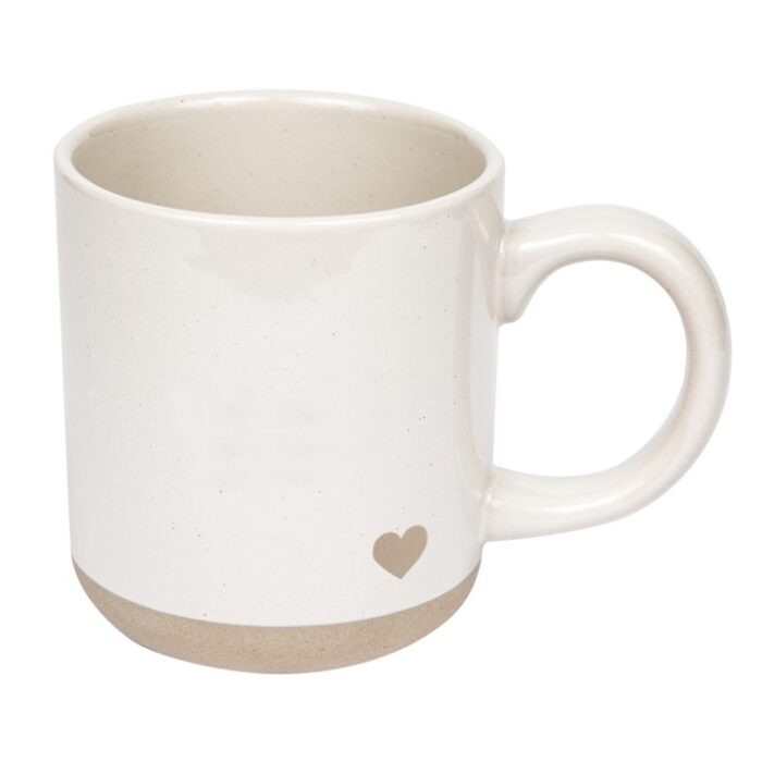 Heart Stoneware Coffee Mug - Image 3