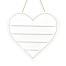 Heart Shaped 18x17 Hanging Wood Letterboard, BagMYGift