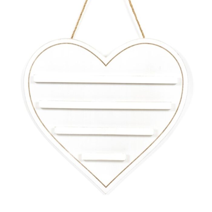 Heart Shaped 18x17 Hanging Wood Letterboard, BagMYGift