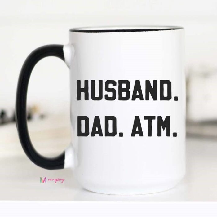 Husband Dad Atm Funny Dad Coffee Mug - Image 2