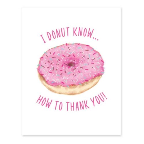 Donut Greeting Card, BagMYGift