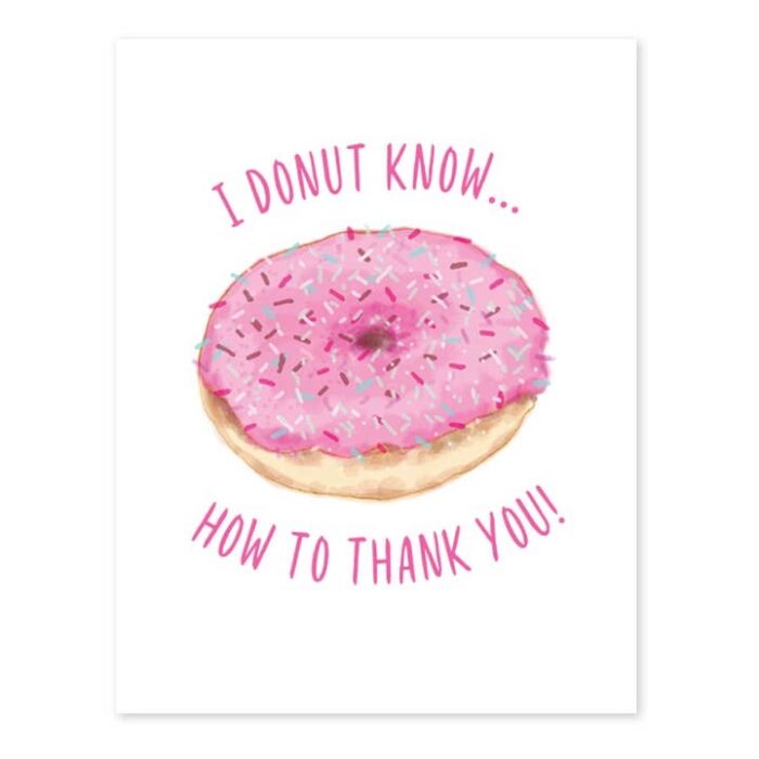 Donut Greeting Card, BagMYGift