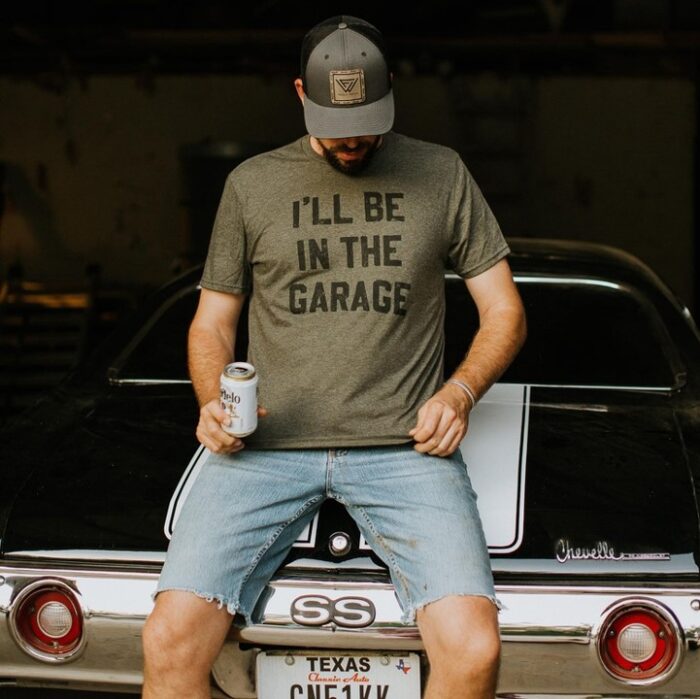 I'll be in the Garage Men's Shirt, BagMYGift