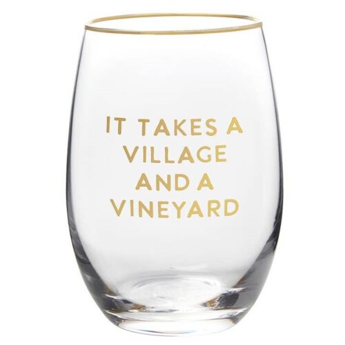 It Takes a Village Wine Glass, BagMYGift