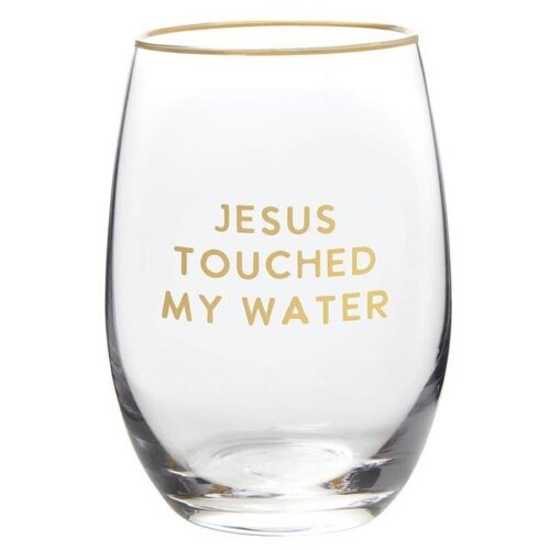 Wine Glass - Jesus Touched My Water, BagMYGift