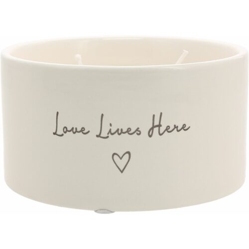 Love Lives Here - Double Wick Candle, BagMYGift