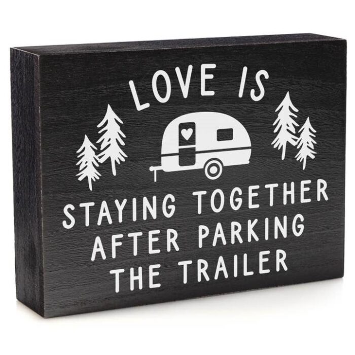 Love is Staying Together Wood Sign