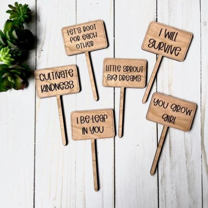 Motivational Plant Signs, BagMYGift