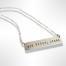 Not Today, Jesus Stamped Bar Sterling Silver Necklace, BagMYGift