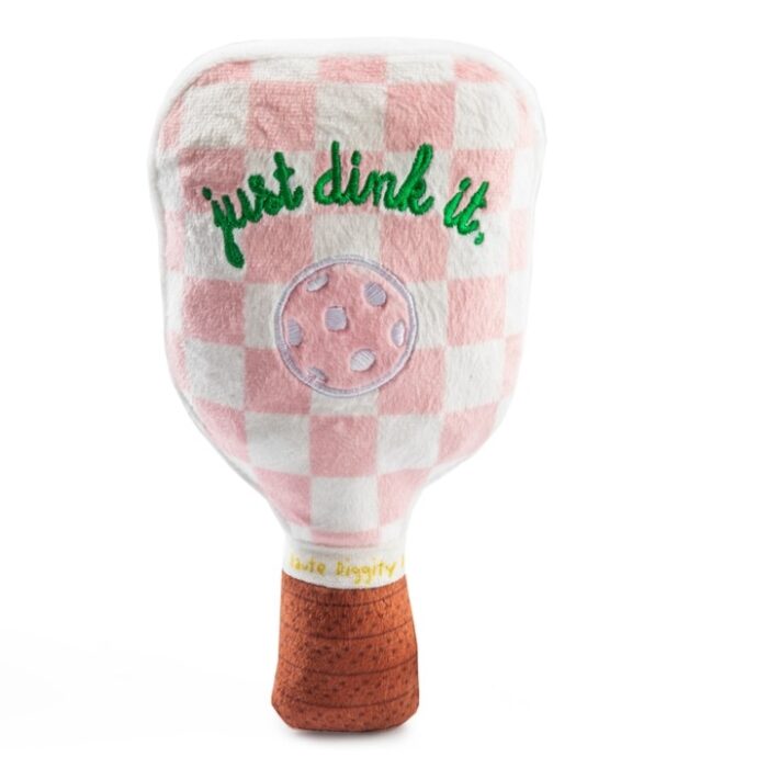 Pink Checker Pickleball Dog Toy BagMYGift