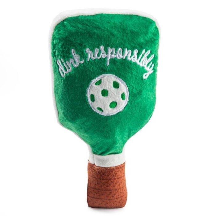 Green Stripe Pickleball Paddle Dog Toy - Image 2