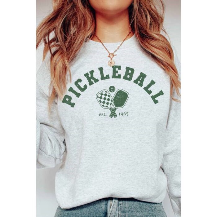 Pickleball Est 1965 Graphic Sweatshirt - Image 3