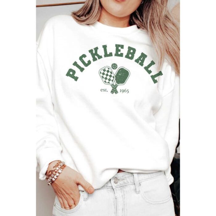 Pickleball Est 1965 Graphic Sweatshirt - Image 2