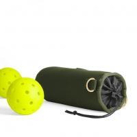 Drawstring Pickleball and Water Bottle Holder - Green Color - Image 2