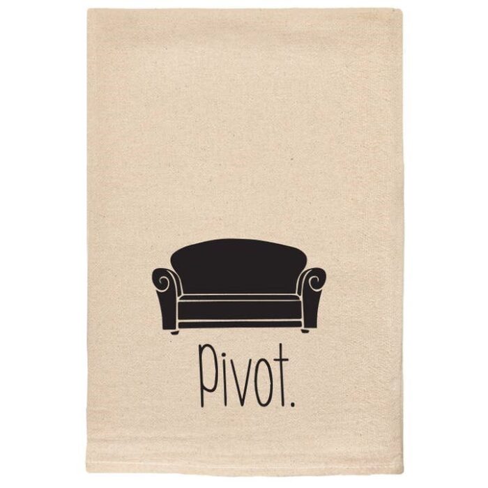 "Pivot" Kitchen Towel with Sofa Couch from Friends TV Show Tea Towel - Image 3