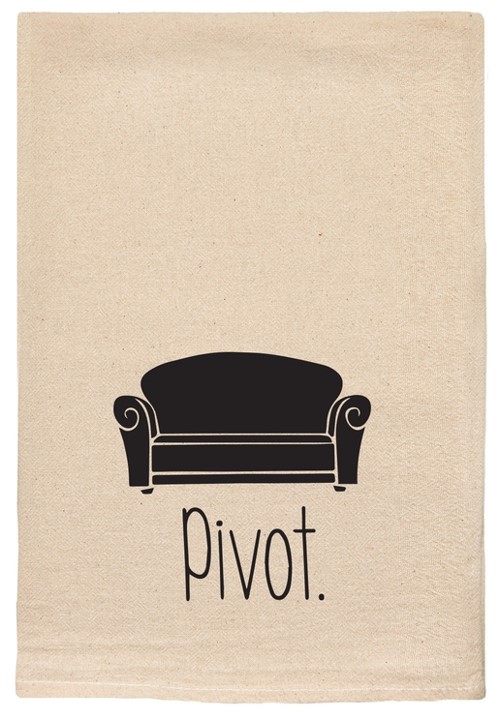 "Pivot" Kitchen Towels with Sofa Couch from Friends, BagMYGift