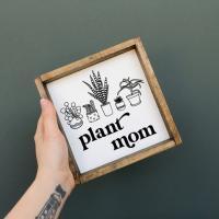 Plant Mom Wood Sign - Image 3