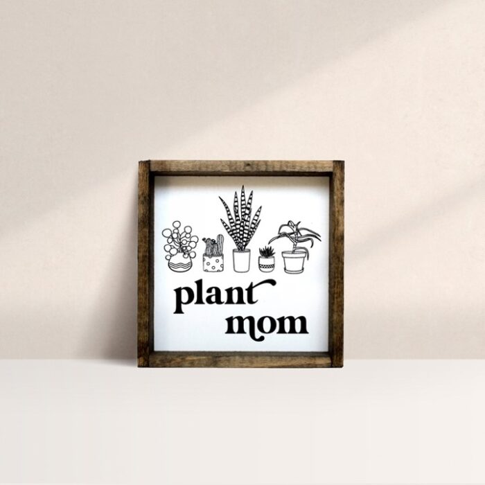 Plant Mom Wood Sign - Image 2