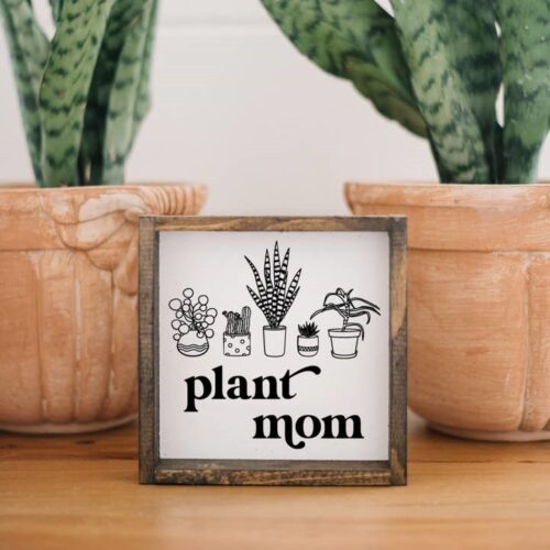 Plant Mom Wood Sign, BagMYGift