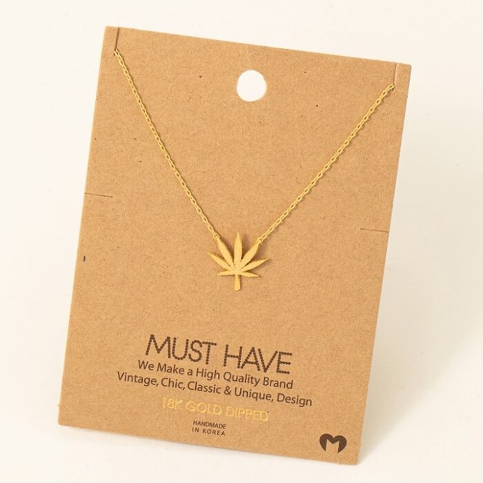 Cannabis Leaf Pendant, BagMYGift