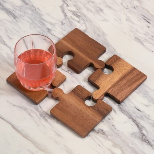 Puzzle Piece Coasters - Set of 4, BagMYGift