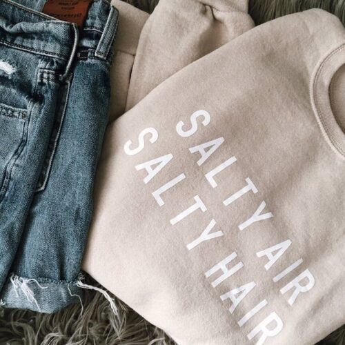 Salty Air Salty Hair Sweatshirt, BagMYGift