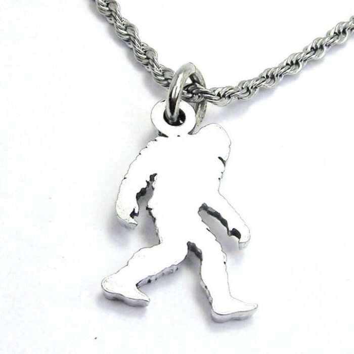 Bigfoot Silhouette Charm Necklace, BagMYGift