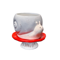 Snail & Mushroom Footsie Planter