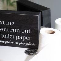 Text Me Bathroom Sign - Image 2