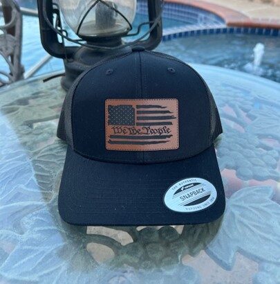 Adult Distressed We the People Patch Snapback Hat, BagMYGift