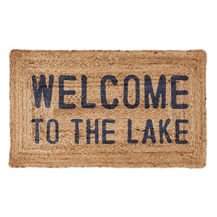 Face To Face Jute Doormat - Welcome To the Lake, BagMYGift