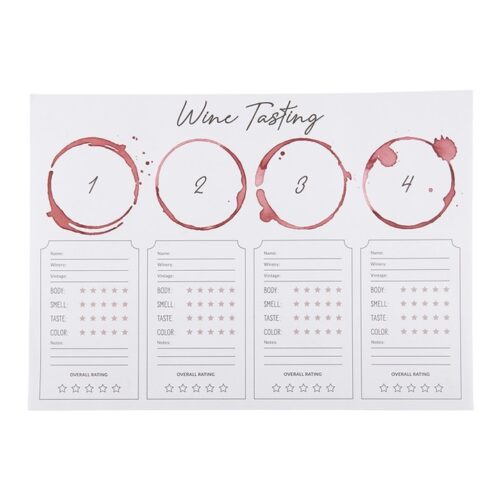 wine tasting placemat, BagMYGift