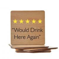 Would Drink Here Again Bar Coaster - Image 3