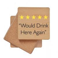 Would Drink Here Again Bar Coaster - Image 2