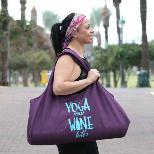 Yoga Now Wine Later Yoga Bag, BagMYGift