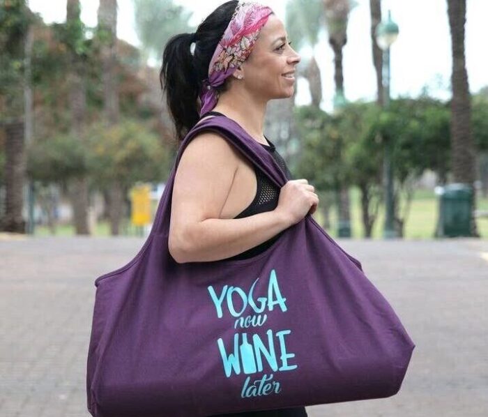 Yoga Now Wine Later Yoga Bag, BagMYGift