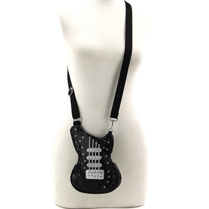 Guitar Crossbody Bag in Vinyl - Image 3