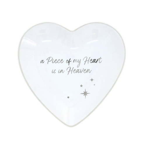 In Heaven - 4.5" Heart Keepsake Dish, BagMYGift