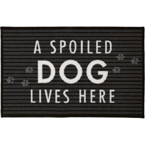 A spoiled dog lives here door mat, BagMYGift