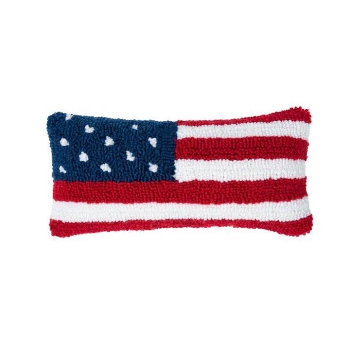 American Flag 4th of July Throw Pillow, BagMYGift