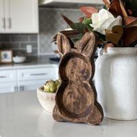Large Bunny Dough Bowl, Handmade Farmhouse, BagMYGift