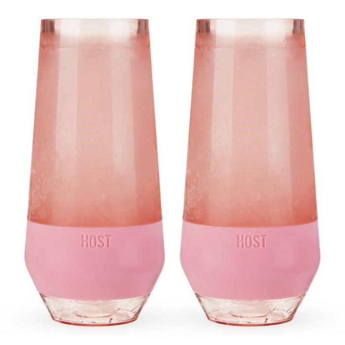 Champagne Freeze™ Cooling Cups - Blush Tint - Set of 2