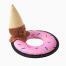 Summer Floatie Ice-Cream Dog Plush Toy, BagMYGift