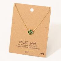 Green Clover Charm Necklace, BagMYGift