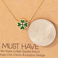Green Clover Charm Necklace - Image 3