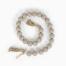 24" Wood Bead Garland W/Tassels Grey, BagMyGift