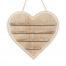 Heart Shaped 18x17 Hanging Wood Letterboard Natural